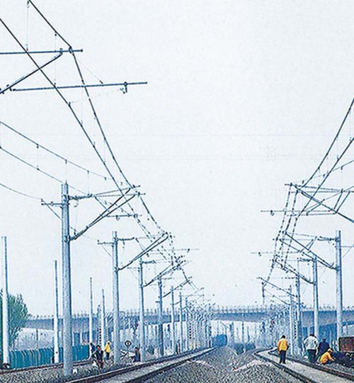 電子化鐵路網支柱'